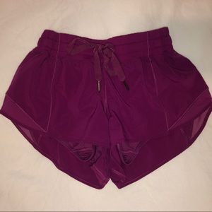 magenta/purple lulu lemon shorts!!
